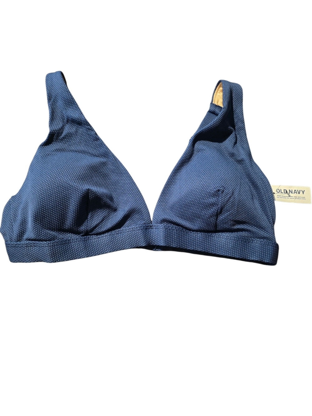 Old Navy Textured Navy Swim Top XXL